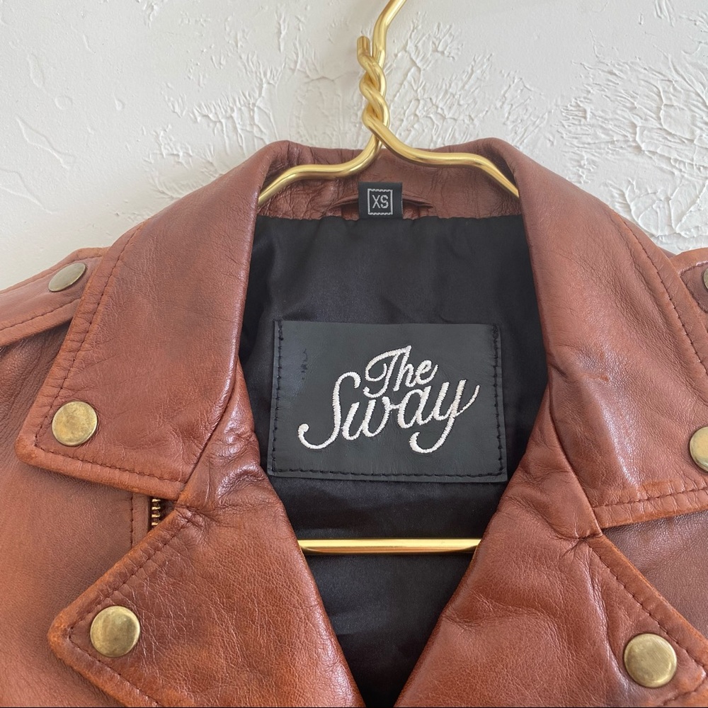 the sway crop leather Moto jacket • xs - Picture 12 of 16